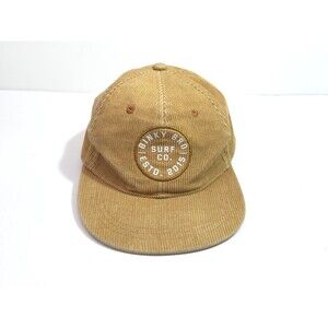 Binky Bro Surf Co Corduroy Youth Snapback Hat Tan Brown Adjustable Cap Cotton